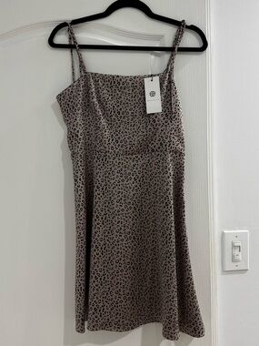 Animal Print Dress in Taupe by Socialite